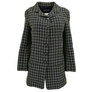 Chanel Single Breasted Jacket Black 95A #36 182936